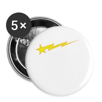 Stargaze Night Sky - Buttons large 2.2''/56 mm (5-pack) - white - Front