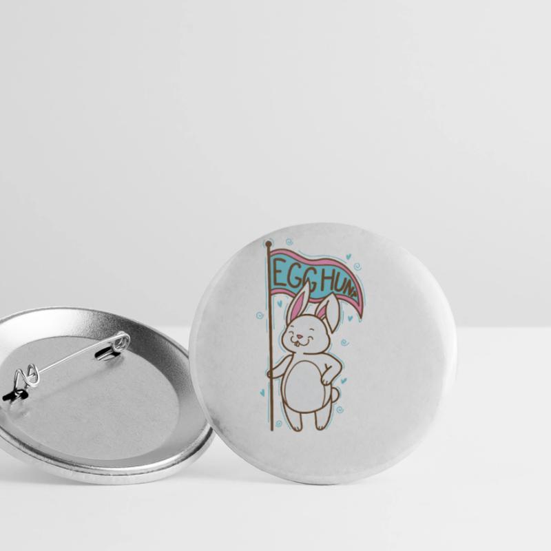 Egg Hunt Easter Easter Eggs Buttons large 2.2''/56 mm (5-pack)