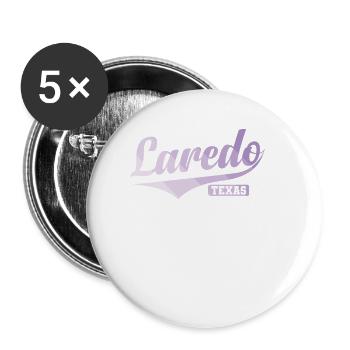 Laredo, Texas, a city in the United States - Buttons large 2.2''/56 mm (5-pack) - white - Front