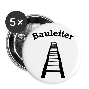 Funny Construction Supervisor Construction Site Accessories - Buttons large 2.2''/56 mm (5-pack) - white - Front