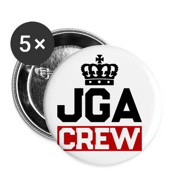 Junggesellenabschied Jga Crew - Buttons groß 56 mm (5er Pack) - Weiß - Vorne