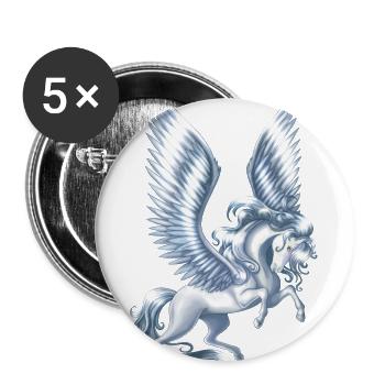 Pegasus Schwimmdock - Buttons groß 56 mm (5er Pack) - Weiß - Vorne