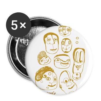 Do you like coffee?! I - Buttons groß 56 mm (5er Pack) - Weiß - Vorne