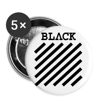 off blvck - Buttons groß 56 mm (5er Pack) - Weiß - Vorne