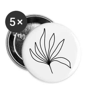 simple grasses - Buttons large 2.2''/56 mm (5-pack) - white - Front