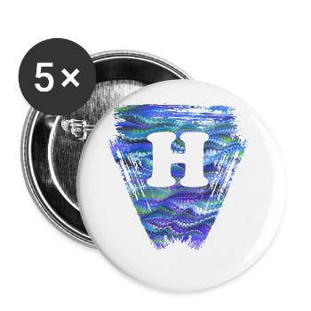 Triangle E 103 h - Lot de 5 grands badges (56 mm) - blanc - Devant