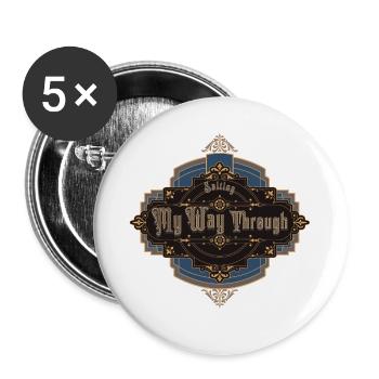 Salted Journey Seasoning Flavor Taste Adventures - Buttons large 2.2''/56 mm (5-pack) - white - Front
