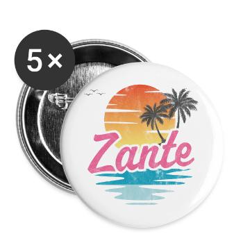 Zante - Buttons large 2.2''/56 mm (5-pack) - white - Front