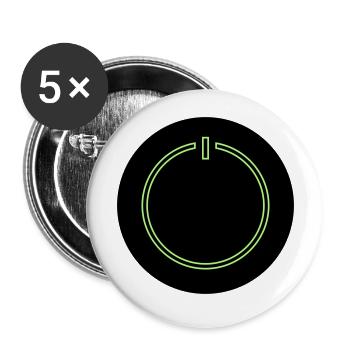 Power Button - Buttons large 2.2''/56 mm (5-pack) - white - Front