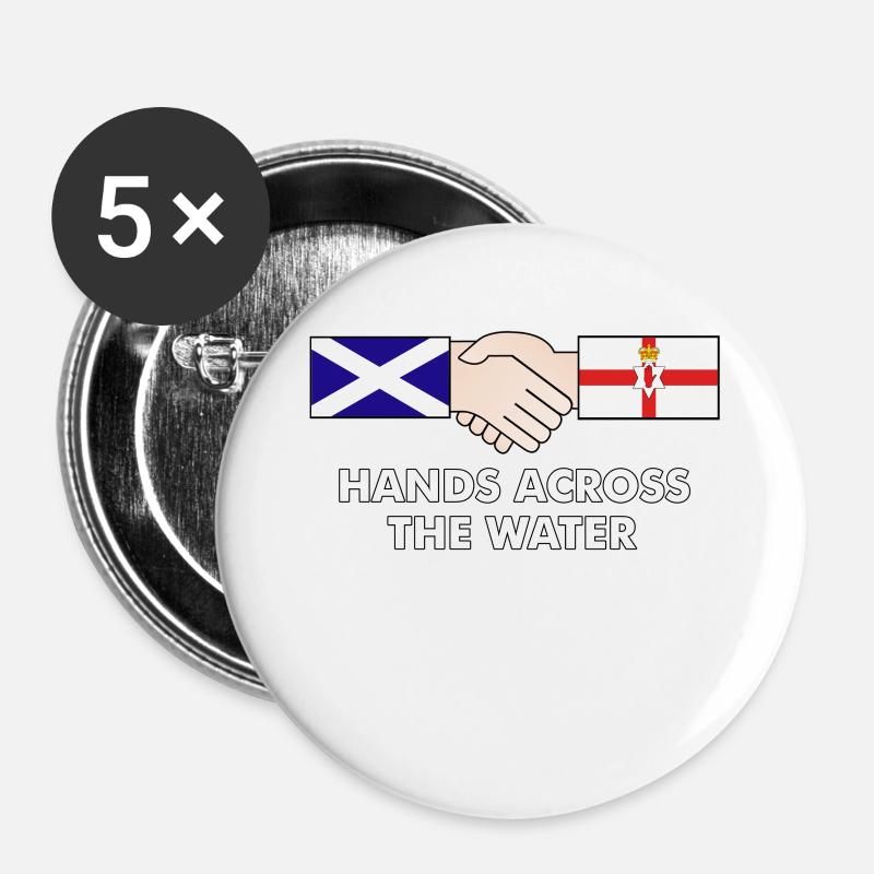 hands_across_copy - Buttons large 2.2''/56 mm (5-pack) - white