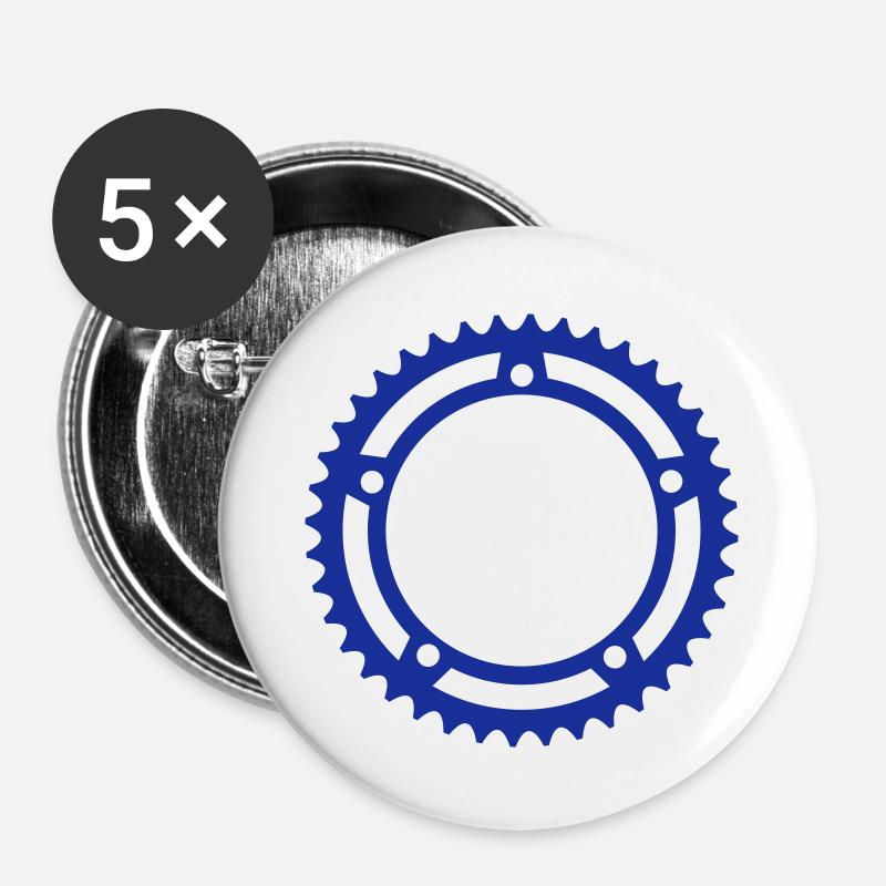 Chainring - Buttons large 2.2''/56 mm (5-pack) - white