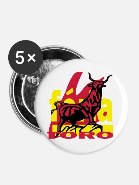 Feria 2 - Buttons groß 56 mm (5er Pack) - Weiß