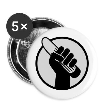 icon_sextoy - Lot de 5 grands badges (56 mm) - blanc - Devant