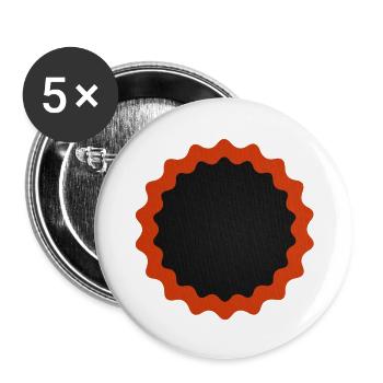 Fahrrad Flicken rund - Buttons groß 56 mm (5er Pack) - Weiß - Vorne