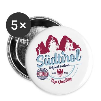 SÜDTIROL FASHION - Buttons large 2.2''/56 mm (5-pack) - white - Front
