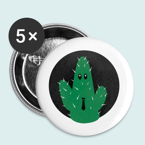 cactus tie - Buttons groot 56 mm (5-pack)