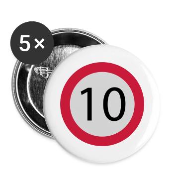 10 - Buttons large 2.2''/56 mm (5-pack) - white - Front
