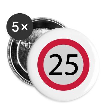 25 - Buttons large 2.2''/56 mm (5-pack) - white - Front