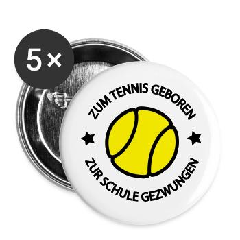 Tennis - Buttons groß 56 mm (5er Pack) - Weiß - Vorne