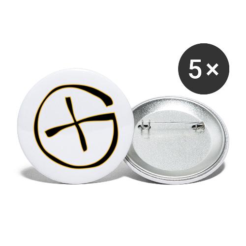 opencaching logo / 2 Colors - Buttons groß 56 mm (5er Pack)