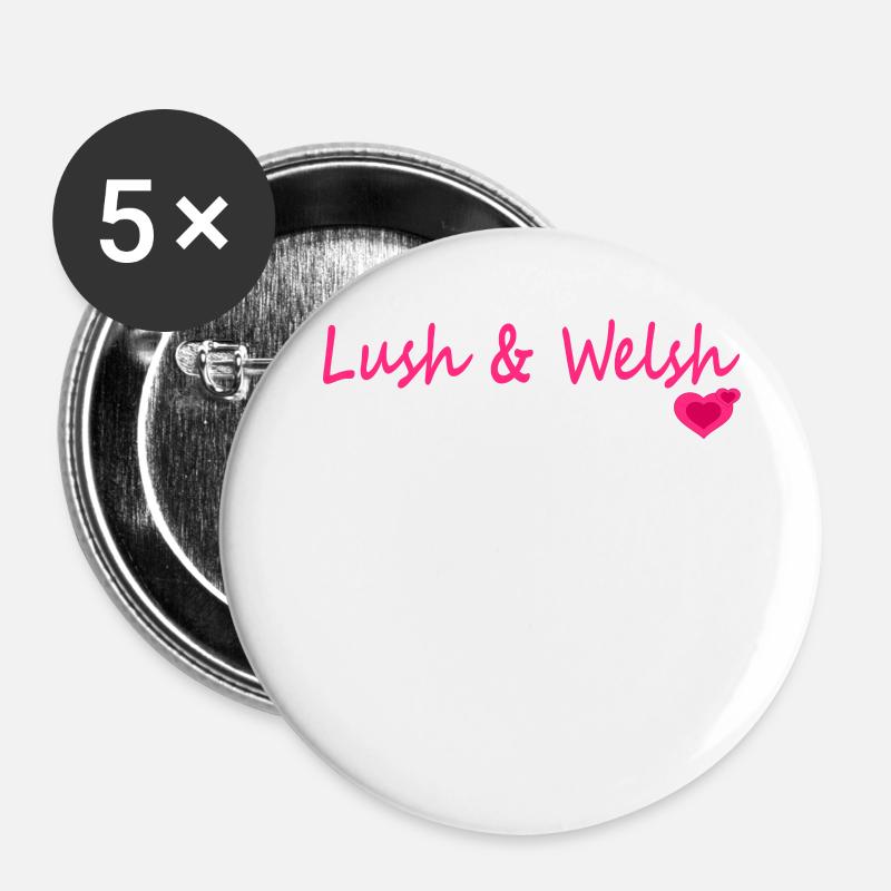 Lush & Welsh - Buttons large 2.2''/56 mm (5-pack) - white