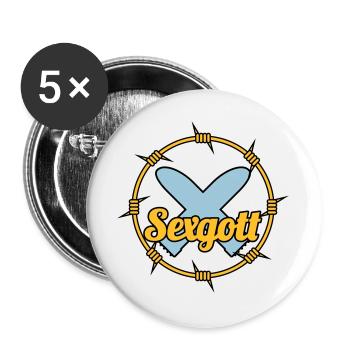 Sexgott | Dildo | Cock - Buttons large 2.2''/56 mm (5-pack) - white - Front