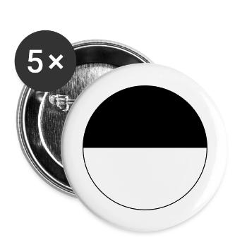 focus - Buttons groß 56 mm (5er Pack) - Weiß - Vorne
