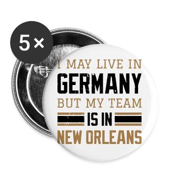 New Orleans - Buttons groß 56 mm (5er Pack) - Weiß - Vorne