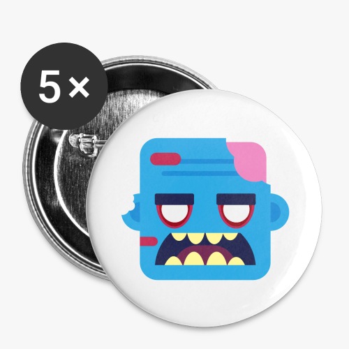 Mini Monsters - Zombob - Buttons/Badges stor, 56 mm (5-pack)