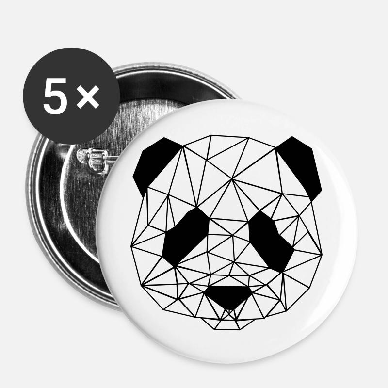 Panda - Buttons large 2.2''/56 mm (5-pack) - white