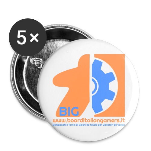 BIG - Confezione da 5 spille grandi (56 mm)