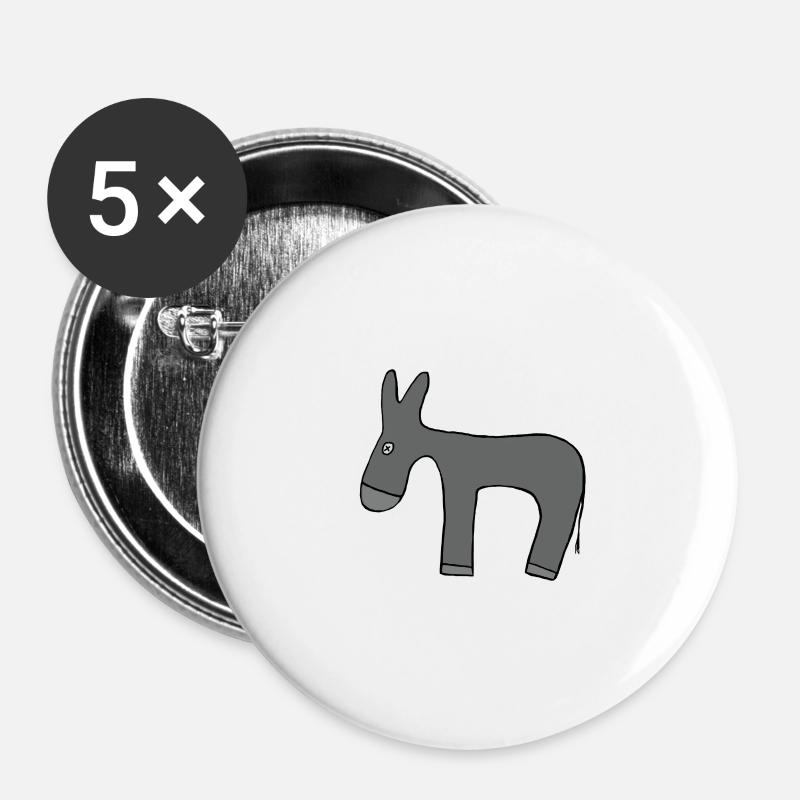 donkey - Buttons large 2.2''/56 mm (5-pack) - white