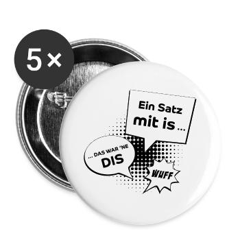 Agility DIS - Buttons groß 56 mm (5er Pack) - Weiß - Vorne