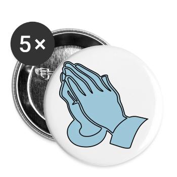 Christentum Collection - Buttons groß 56 mm (5er Pack) - Weiß - Vorne