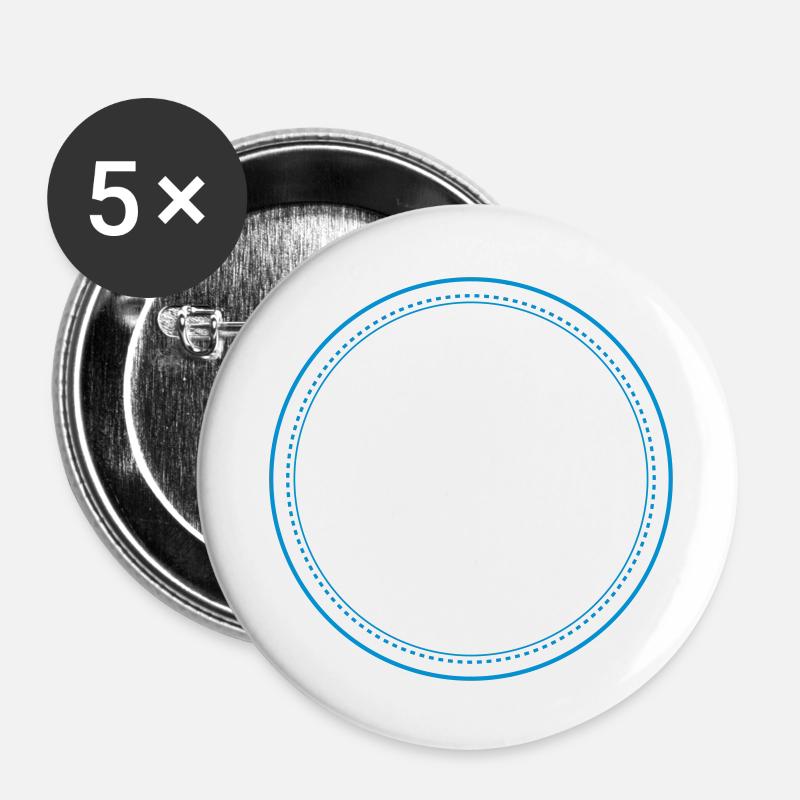 button - Buttons groß 56 mm (5er Pack) - Weiß