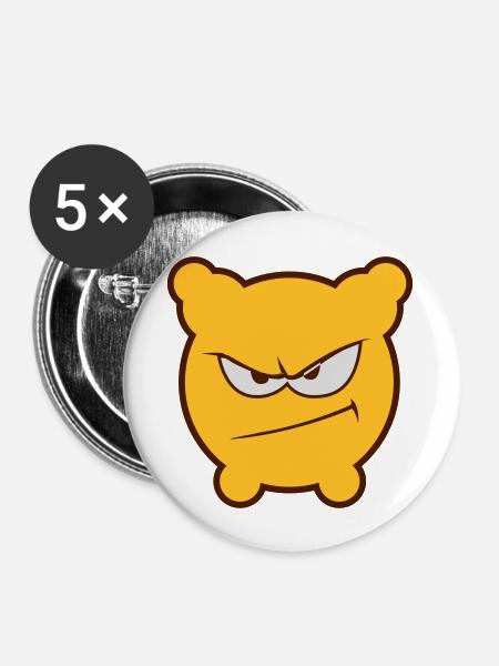 Düster ist sauer! - Buttons groß 56 mm (5er Pack) - Weiß