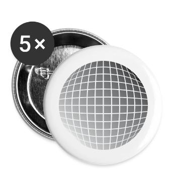 Disco ball - Buttons large 2.2''/56 mm (5-pack) - white - Front