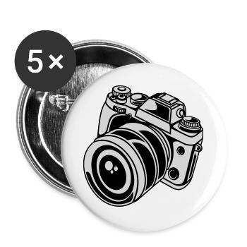 2541614 135426425 camera - Buttons groß 56 mm (5er Pack) - Weiß - Vorne