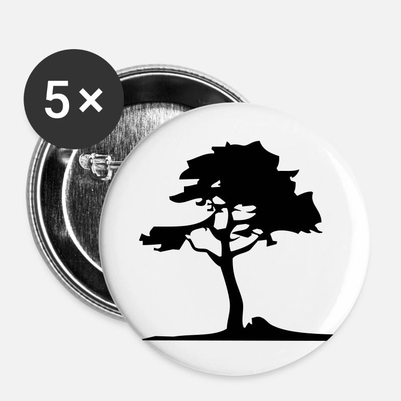 tree - Buttons large 2.2''/56 mm (5-pack) - white