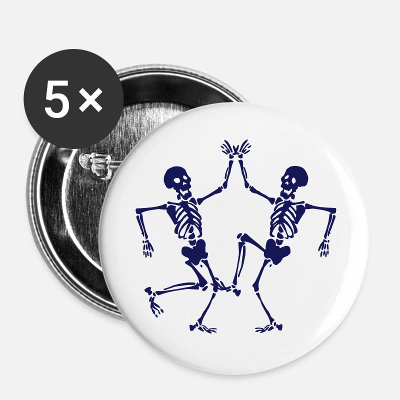 maccarbre dance - Buttons large 2.2''/56 mm (5-pack) - white