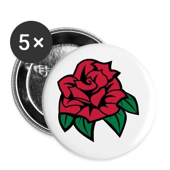 6254398 135433816 Rose - Buttons large 2.2''/56 mm (5-pack) - white - Front