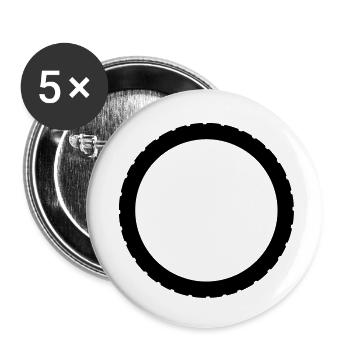 bike_einzelteil16 - Buttons groß 56 mm (5er Pack) - Weiß - Vorne