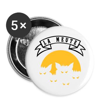 the pack - Buttons large 2.2''/56 mm (5-pack) - white - Front
