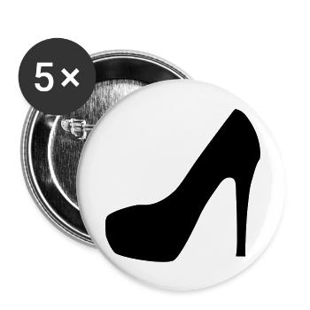 high_heel_f1 - Buttons groß 56 mm (5er Pack) - Weiß - Vorne