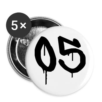 Tag : 05 - Buttons groß 56 mm (5er Pack) - Weiß - Vorne