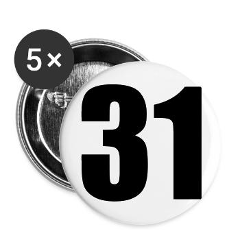31 - Buttons large 2.2''/56 mm (5-pack) - white - Front