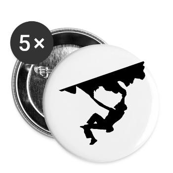 Rock the Cliff - Buttons large 2.2''/56 mm (5-pack) - white - Front