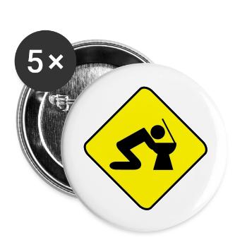 Alcohol - Buttons large 2.2''/56 mm (5-pack) - white - Front