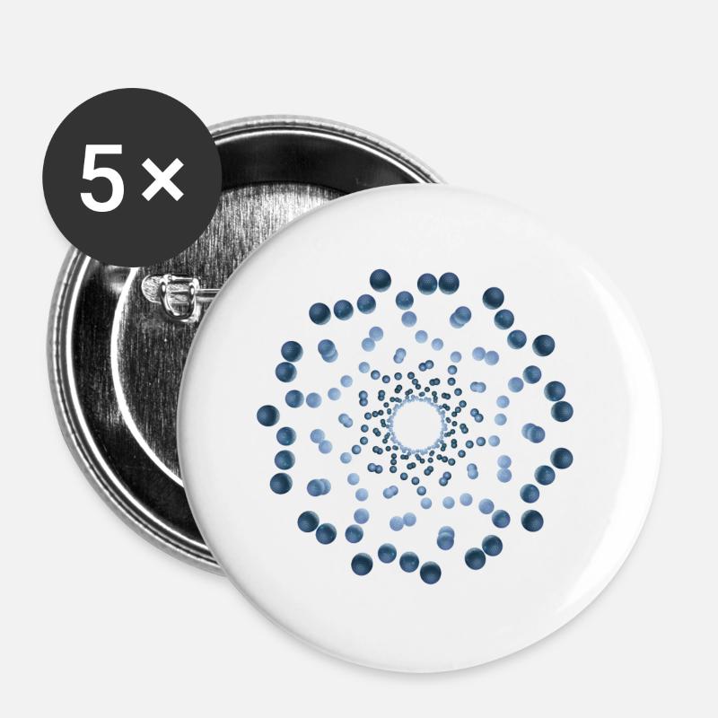 atom - Cellular three - Buttons large 2.2''/56 mm (5-pack) - white