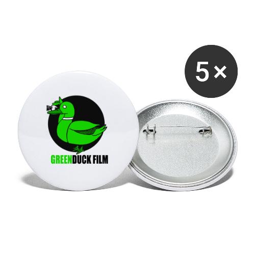 Greenduck Film Logo w. black letters - Buttons/Badges stor, 56 mm (5-pack)